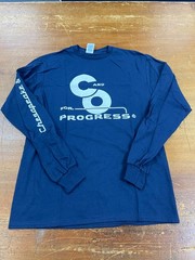 T-Shirt, Long Sleeve, C&O For Progress / Chesapeake & Ohio Navy Blue NEW!
