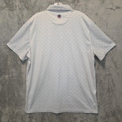 Flag & Anthem Shirt Mens XL Polo White Quarter Button Madeflex Short Sleeve