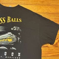Brass Balls Saloon Ocean City MD Shirt Men’s 2XL 90’s Motorcycle Biker Bar Black