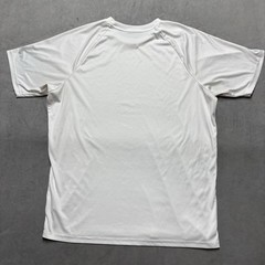 Nike Swim Dri Fit Size L White UPF 40+ Performance Shirt Short Sleeve Crew