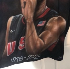 Kobe Bryant dedication airbrush Olympics shirt xl
