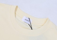 Men Women RHUDE Print Letter People Cotton Short Sleeve POLO Loose T-Shirt S-2XL