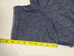 Hudson Barrow Men’s XL Blue Heathered V-Neck Short Sleeve Knit T-Shirt Trim
