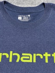 Carhartt Blue Green Type Spellout Work Wear Seattle Pro Team PNW Shirt L Loose