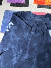 Spirit Jersey Great Wolf Lodge Men 2XL Shirt Long Sleeve Navy Tie Dye Wolf