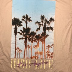 Fresh Laundry Los Angeles HIGH LIFE tan SS T shirt 2XL
