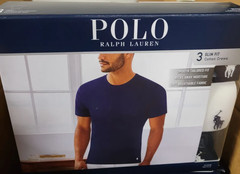 Polo Ralph Lauren Men’s Slim Fit W/ Wicking 3-Pack Crew Cotton Undershirts XL