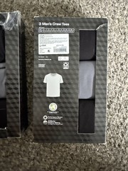 2 Packs Of 3 Athletic Works Men’s S 34-36 Crew Neck T-Shirts Performance (6 )