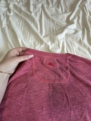 Tommy Bahama Men’s L Salmon Reversible Crew Neck Short Sleeve Solid T-Shirt