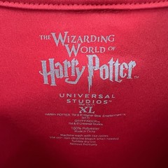 Universal Studios Harry Potter Gryffindor Quidditch Soccer Shirt Jersey XL