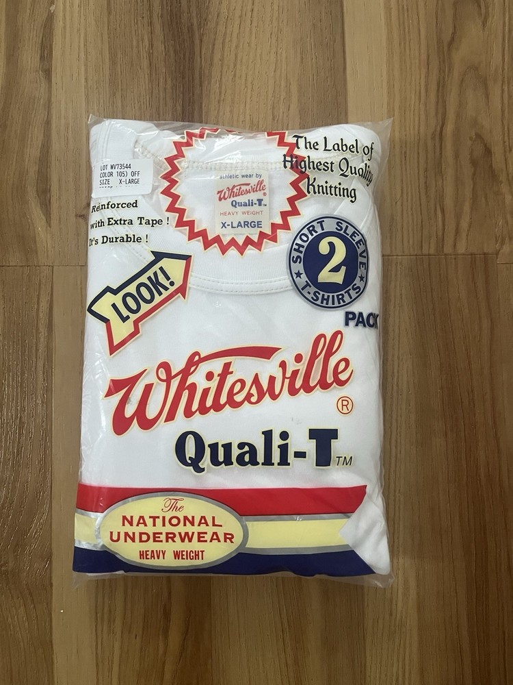 Whitesville Loopwheel T-Shirt 2-Pack Japan Size XL White The Bear
