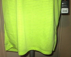 Alive Men’s Sz M-Active Wicking-Comfort Fit-Short Sleeve Shirt-NWT-acid yellow