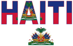 HAITI MAP FLAG SELF IRON ON HEAT TRANSFER FOR T SHIRT or MASK PERSONALIZE LOT