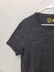 Polo Ralph Lauren Shirt Mens XL Black Custom Slim Fit Crewneck Classic Logo Tee