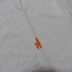 JOHNNIE-O Mens M MEDIUM T SHIRT WHITE BLUE ORANGE DALE 2.0 GOLF