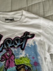 Fortnite Loot Llama Epic Games White Short Sleeve T Shirt Xtra Small