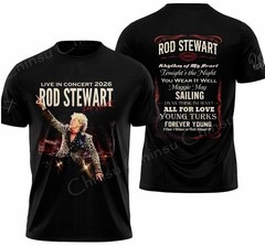 Rod Stewart Live In Concert 2026 T-Shirt All Size, Gift For Fan