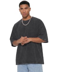 Oversized Tshirts for Men Short Sleeve Vintage Washed Basic Loose Tees, Solid…