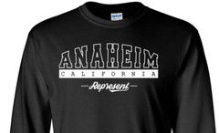 Anaheim California State T-Shirt Long Sleeve Graphic Tees Unisex apparel Design