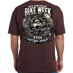T-Shirt 2026 Bike Week Daytona Beach Wolf No Harley