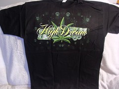 MARIJUANA LEAF SEXY WOMAN MONEY HIGH DREAM T-SHIRT