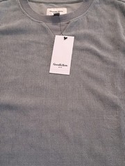 NEW Goodfellow & Co. Men’s Long Sleeve Gravel Gray Waffle Top Size Large