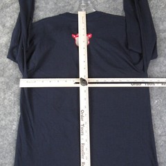 The Fighting Panda Shirt Mens Small Blue Long Sleeve T Shirt Pullover Cotton NWT