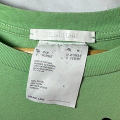 Helmut Lang Tee NY Green Shirt Land Graphic Size S Streetwear Archive Print