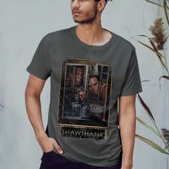 The Shawshank Redemption (1994) Movie Poster Inspired T-Shirt Retro Tee Unisex