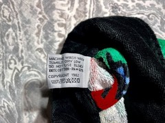 Keith Haring Allover Plush Print Bath Rope Men’s M-L size Miulticolor on Black