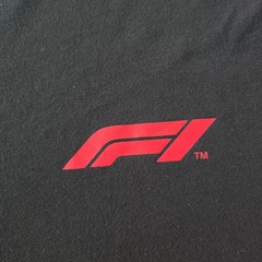 Formula 1 F1 Official Product Mens 2XL Black Red Colorblock Logo T-Shirt Tee