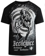 Beetlejuice Millennium Spiral Men Black Graphic Tshirt Size XL New With Tags NWT