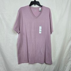 Old Navy Men’s Lavender Purple Short Sleeve V-Neck Business Casual Tee XXL New