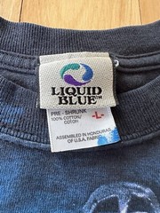 Vintage 2001 Liquid Blue Great Wolf Lodge Wolf All Over Print T-Shirt Size L