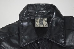 Rare Mens Vintage Tom of Finland Short Sleeved Leather Shirt Size S