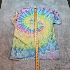 Vintage Penn State Tee M Heavyweight Spiral Rainbow Tie Dye Graphic 100% Cotton
