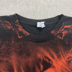 Vintage Great White Shark Bloody All Over Print T Shirt Sz XXL Yazbek Tag Mexico