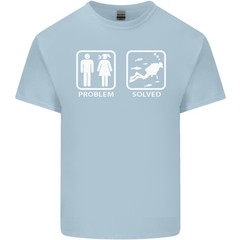 Scuba Diving Problem Solved Mens Light Cotton T-Shirt