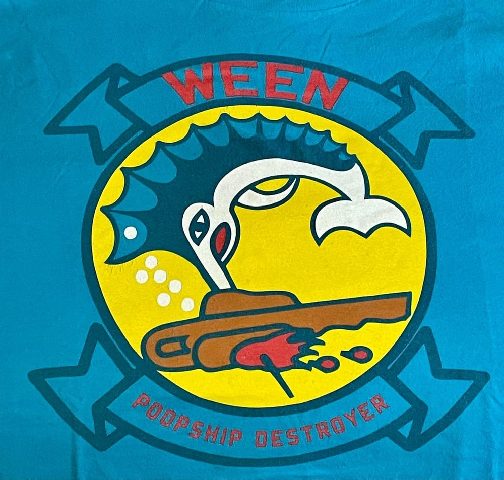 Ween Band Poopship Destroyer 90s Retro style Saphire T shirt Unisex NH27924