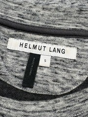 Helmut Lang Size Small Grey Cotton/Nylon Melange Packet Tee