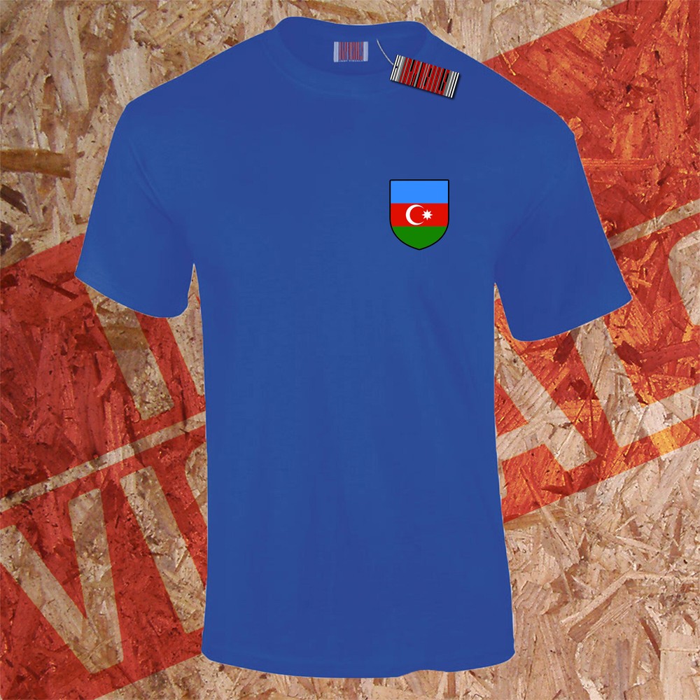 Azerbaijan Supporters T-Shirt Crest Day World Cup Baku Football 2022 Unisex