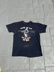 Vintage Harley Davidson Motorcycles Biker Make My Day USA 80s T Shirt Size M/L