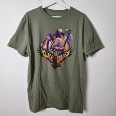 Wrangler The Black Crows Men’s Size L Graphic Short Sleeve Shirt Green