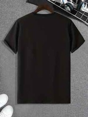 Men’s Casual Crew Neck T-Shirt, 100% Polyester Knit Fabric, Regular Fit