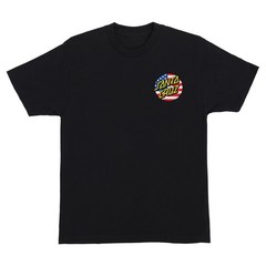 Santa Cruz Skateboards Shirt July 4th Dot V2 Black
