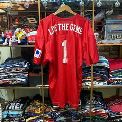 Vintage Y2K Circuit City Football Jersey Large Red Mesh Live The Game Promo A4