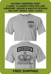 US Army Airborne Shirt, Performance Shirt