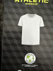 2 Packs Of 3 Athletic Works Men’s S 34-36 Crew Neck T-Shirts Performance (6 )