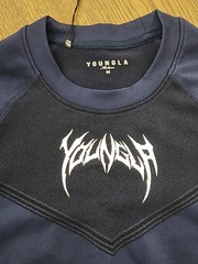 YoungLA 4041 Warrior Compression Shirt Tee Men’s Medium Navy Black New with Tags