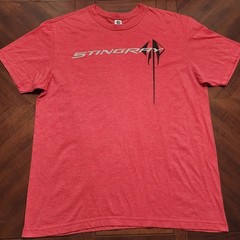 Corvette Stingray Shirt Mens 2XL Red New Agenda Chevy Muscle Car Graphic Tee XXL